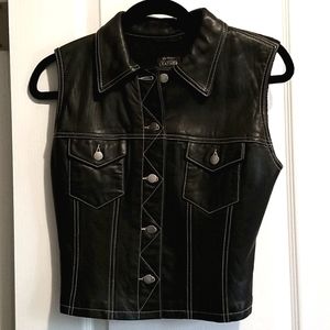 LEATHER VEST